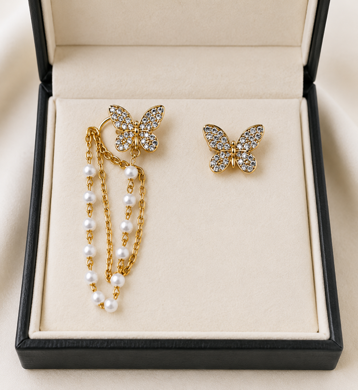 Luxury Butterfly Dangle Earrings – Korean Fashion Jewelry
