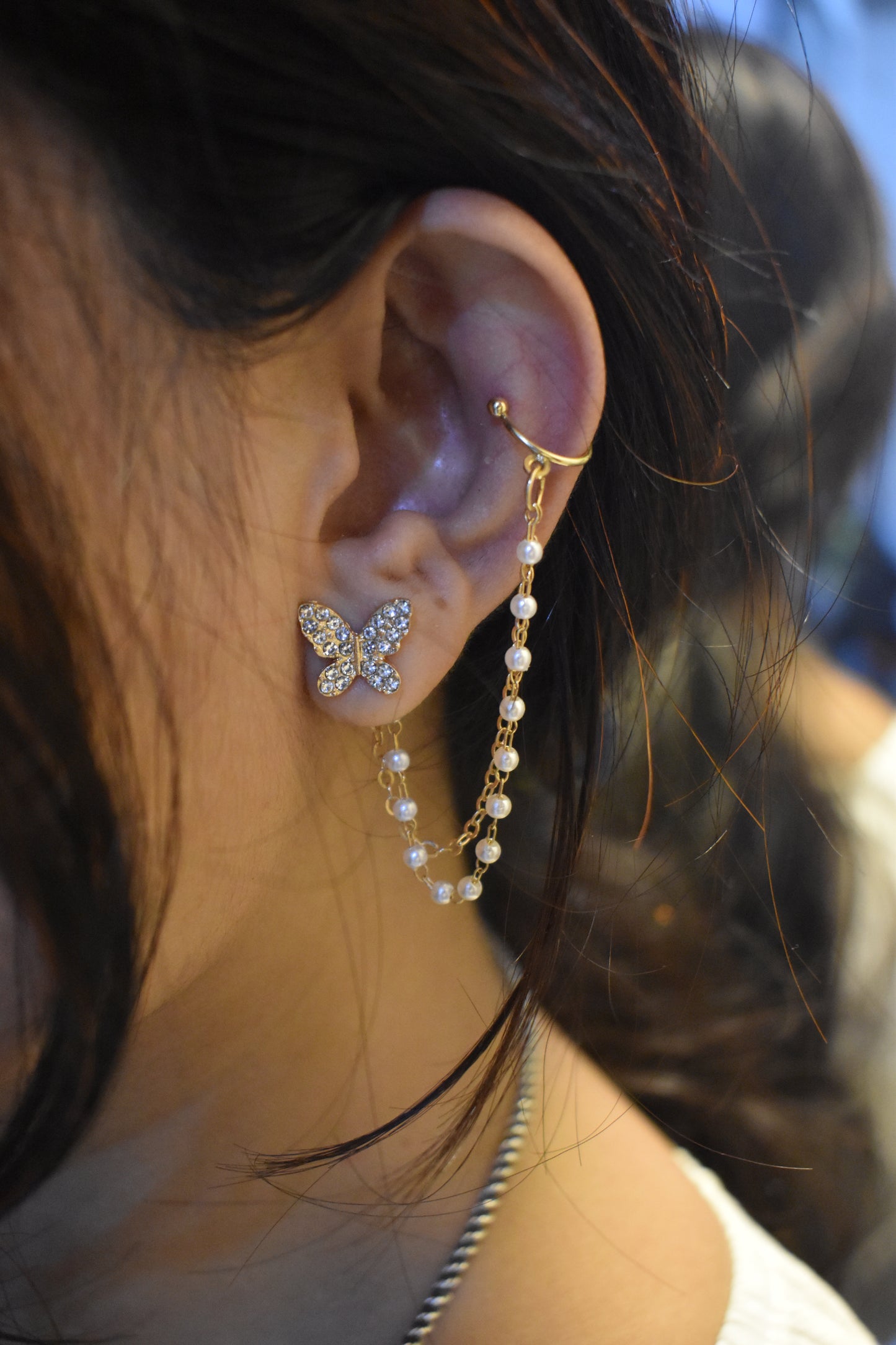 Luxury Butterfly Dangle Earrings – Korean Fashion Jewelry